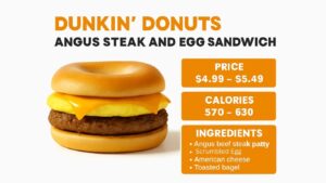 Dunkin Donuts Angus Steak and Egg Sandwich