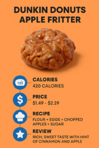 Dunkin Donuts Apple Fritter