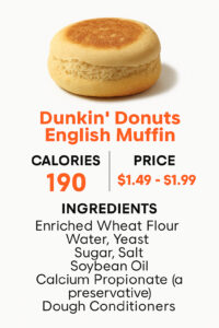 Dunkin Donuts English Muffin