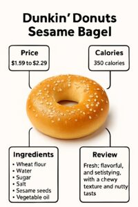 Dunkin Donuts Sesame Bagel