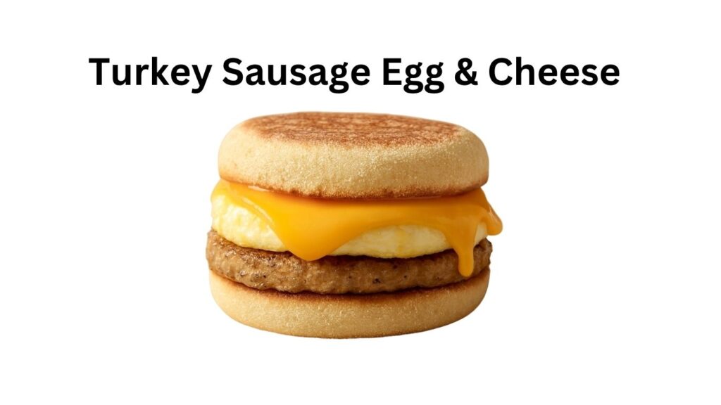 Dunkin Donuts Turkey Sausage Egg and Cheese