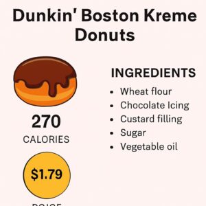Dunkin Donuts Boston Kreme Donut