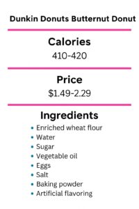 Dunkin Donuts Butternut Donut