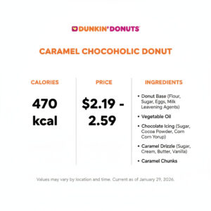 Dunkin Donuts Caramel Chocoholic Donut