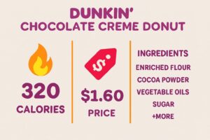 Dunkin Donuts Chocolate Creme Donut