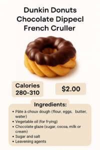 Dunkin Donuts Chocolate Dipped French Cruller