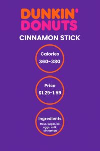 Dunkin Donuts Cinnamon Stick
