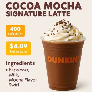 Dunkin Donuts Cocoa Mocha