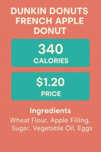 Dunkin Donuts French Apple Donut