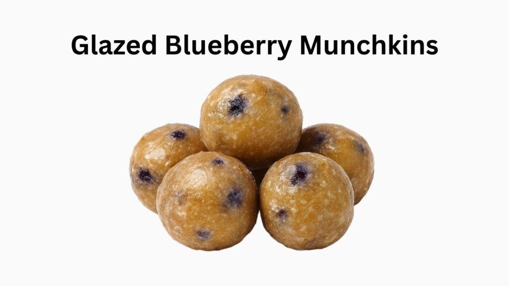 Dunkin Donuts Glazed Blueberry Munchkins