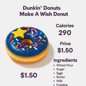 Dunkin Donuts Make A Wish Donut