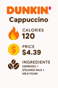 Dunkin Donuts Iced Cappuccino