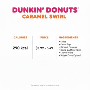 Dunkin Donuts Caramel Swirl