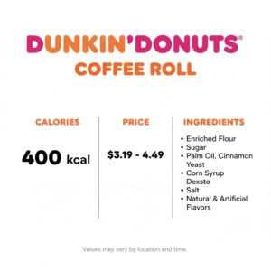 Dunkin Donuts Coffee Roll