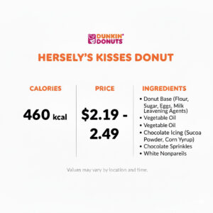 Dunkin Donuts Hershey's Kisses Donut