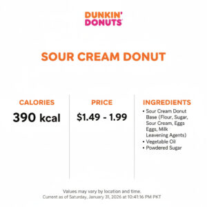 Dunkin Donuts Sour Cream Donut