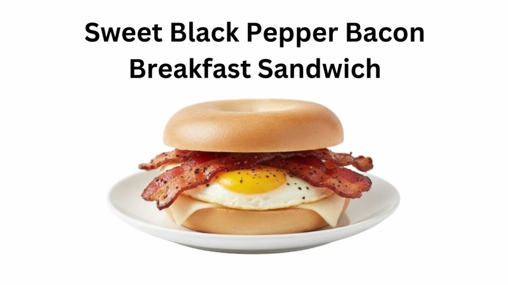 Dunkin Donuts Sweet Black Pepper Bacon Breakfast Sandwich