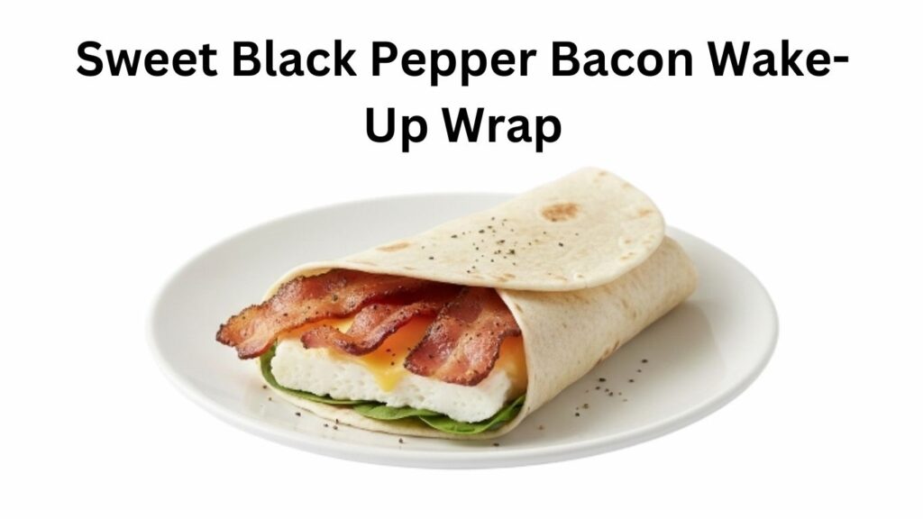 Dunkin Donuts Sweet Black Pepper Bacon Wake-Up Wrap