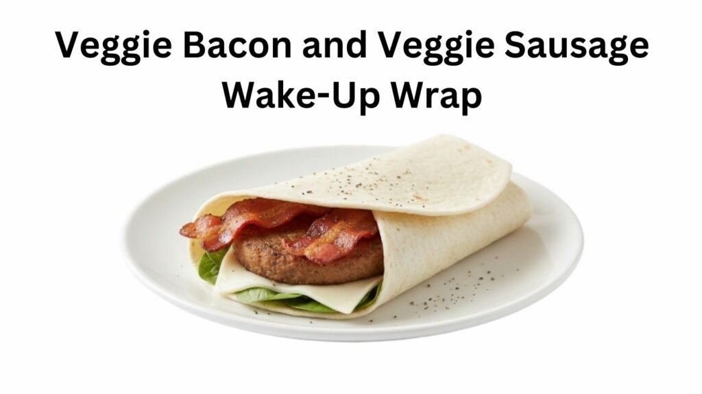 Dunkin Donuts Veggie Bacon and Veggie Sausage Wake-Up Wrap
