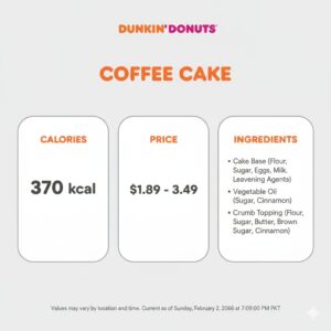 Dunkin Donuts Coffee Cake