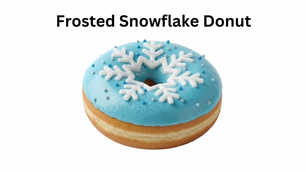 Dunkin Donuts Frosted Snowflake Donut