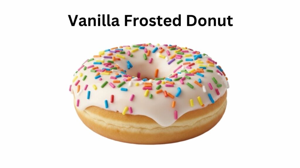 Dunkin Donuts Vanilla Frosted Donut