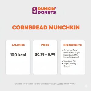Dunkin Donuts Cornbread Munchkin