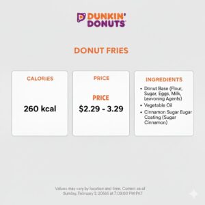 Dunkin Donuts Donut Fries