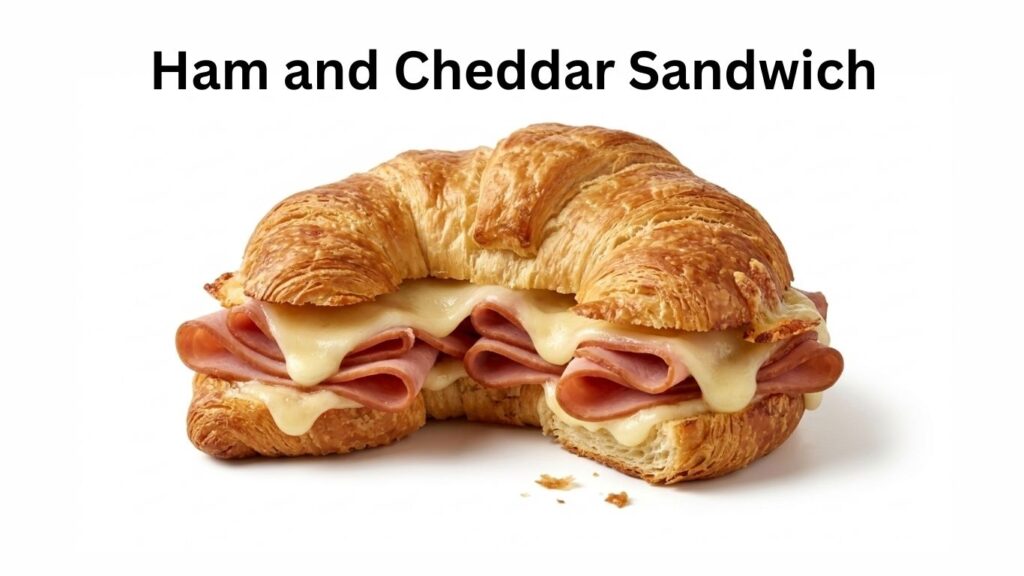 Dunkin Donuts Ham and Cheddar Sandwich