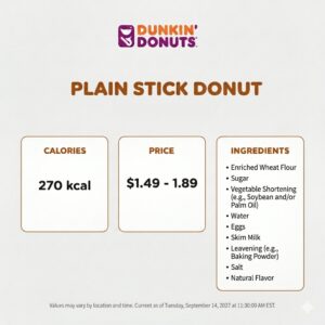 Dunkin Donuts Plain Stick Donut