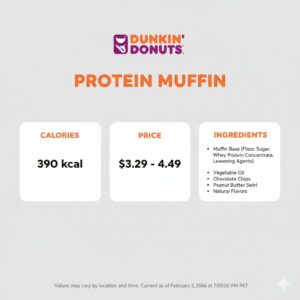 Dunkin Donuts Protein Muffin