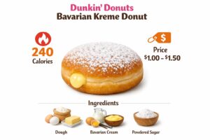 Dunkin Donuts Bavarian Kreme Donut