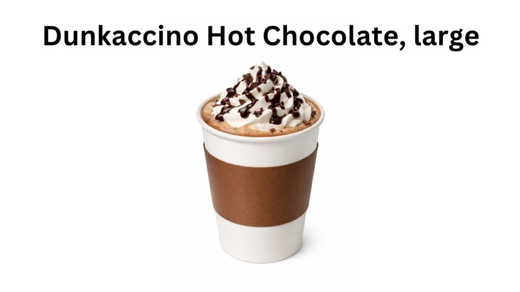 Dunkin Donuts Dunkaccino Hot Chocolate, large
