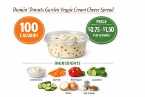 Dunkin Donuts Garden Veggie Cream Cheese Spread