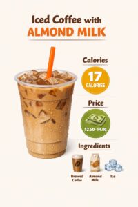 Dunkin Donuts Iced Coffee with Almond Milk