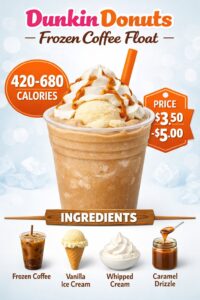Dunkin Donuts Frozen Coffee Float