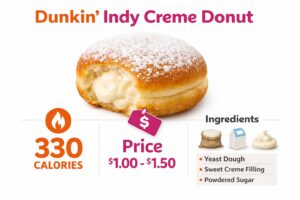 Dunkin Donuts Indy Creme Donut