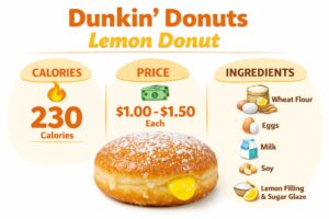 Dunkin Donuts Lemon Donut