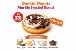 Dunkin Donuts Marble Frosted Donut