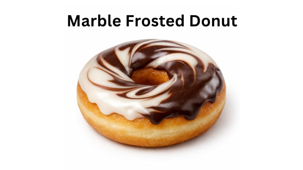 Dunkin Donuts Marble Frosted Donut