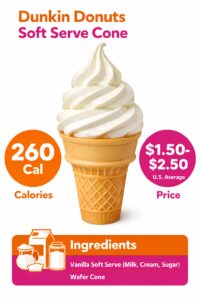 Dunkin Donuts Soft Serve in A Cone