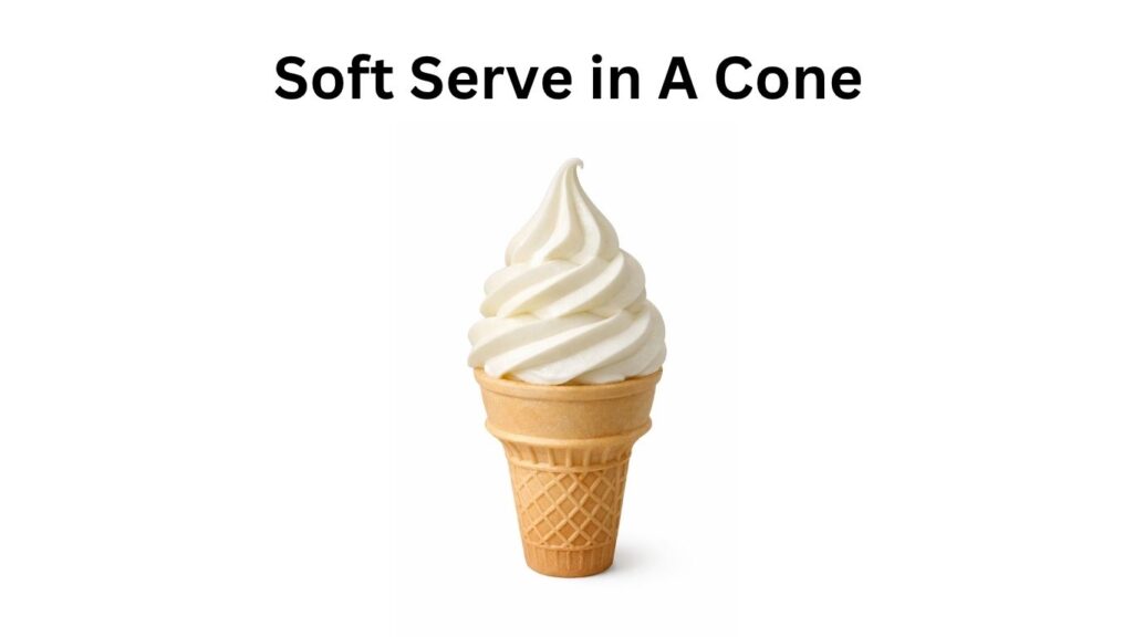 Dunkin Donuts Soft Serve in A Cone