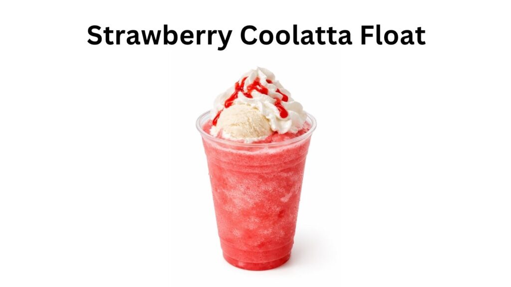 Dunkin Donuts Strawberry Coolatta Float